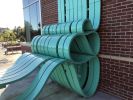 Gather | Public Sculptures by Michael Beitz | University Center in Greeley. Item made of aluminum