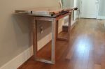 Oregon Big Leaf Figured Maple Entry Table | Console Table in Tables by SjK Design Studios. Item made of maple wood compatible with minimalism and contemporary style