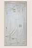 Totem T7236 A | Mixed Media in Paintings by Michael Denny Art, LLC. Item composed of bamboo & cotton compatible with minimalism and contemporary style