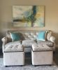 Glorious Day Oil Abstract | Oil And Acrylic Painting in Paintings by Strokes by Red - Red (Linda Harrison). Item made of canvas