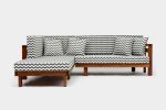 Honest Outdoor Sectional | Couch in Couches & Sofas by ARTLESS | 12130 Millennium Dr in Los Angeles. Item composed of wood and fabric