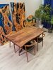 Dining table,log table,custom walnut table,dinner table | Tables by Brave Wood. Item composed of walnut