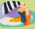Four O’clock Break | Oil And Acrylic Painting in Paintings by Claire Desjardins. Item composed of canvas