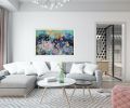 SOLD Winter Solitude | Oil And Acrylic Painting in Paintings by Art by Geesien Postema. Item composed of canvas in modern style