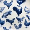 Blue Chickens Pasta Bowls | Dinnerware by Nori’s Wishes Studio. Item made of ceramic