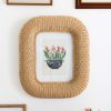 Nessie Rattan Photo Frame | Decorative Frame in Decorative Objects by Hastshilp. Item composed of wood