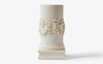 The Snaked Altar Column Compressed Marble Powder Sculpture | Decorative Objects by LAGU. Item composed of marble