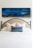 'Blue Lagoon' - Highly Textured Abstract Painting | Oil And Acrylic Painting in Paintings by Christina Twomey Art + Design. Item made of canvas works with minimalism & contemporary style