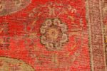 Antique Khotan Traditional Red and Yellow Wool Rug | Area Rug in Rugs by Rug and Kilim