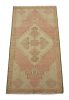 Vintage Turkish Rug in Pink with Polychromatic Geometric | Area Rug in Rugs by Rug and Kilim