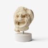 Ancient Roman Theathre Mask Myra Decorative Bust  No:I | Sculptures by LAGU. Item made of marble