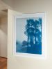 Caminante No hay Camino: original cyanotype FRAMED to 35x27" | Photography by Christine So. Item composed of paper in boho or rustic style