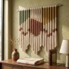Modern Thread Wrapped Tapestry | Macrame Wall Hanging in Wall Hangings by Sarmal Design. Item made of cotton compatible with scandinavian style