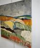 Champs en lumiere | Oil And Acrylic Painting in Paintings by Sophie DUMONT.. Item made of wood with canvas works with minimalism & contemporary style
