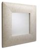 Square Mirror Made with Carved Bone -Aspire Mirror | Decorative Objects by FARRAGO DESIGN INC. Item composed of wood in mid century modern or contemporary style