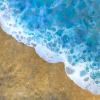"Blessings III" 68x54 - MIXED MEDIA - wood panel | Oil And Acrylic Painting in Paintings by Carolyn Johnson Coastal Art. Item composed of synthetic