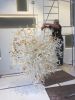 "Golden Halo" ~ Custom Blown Glass Chandelier | Chandeliers by White Elk's Visions in Glass - Glass Artisan, Marty White Elk Holmes & COO, Jo Pierce