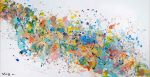 Flow In | Oil And Acrylic Painting in Paintings by Shirly Maimom Art. Item composed of canvas in contemporary or art deco style