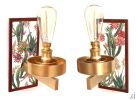 Biophilia Fix | Sconces by Habitat Improver - Furniture Restyle and Applied Arts. Item made of wood with metal works with eclectic & maximalism & art deco style