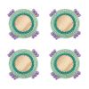 cluster coasters (set of 4) | Tableware by Charlie Sprout. Item composed of fabric and fiber