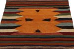 1980s Vintage Sofreh Kilim rug in Orange with Colorful | Area Rug in Rugs by Rug and Kilim