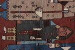 Hand-Knotted Antique Lori Persian Rug in Brown Pictorial | Area Rug in Rugs by Rug and Kilim