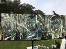 Outside Lands 2017 murals | Street Murals by Max Ehrman (Eon75) | Golden Gate Park in San Francisco. Item composed of synthetic