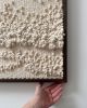 Woven wall art frame (Waves 001) | Tapestry in Wall Hangings by Elle Collins. Item composed of oak wood & cotton compatible with minimalism and contemporary style