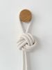 KNOT 001 | Rope Sculpture Wall Hanging | Wall Sculpture in Wall Hangings by Ana Salazar Atelier. Item composed of oak wood and cotton in contemporary or country & farmhouse style
