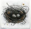 "Nest, 1" | Mixed Media by Alette Simmons-Jimenez. Item made of canvas