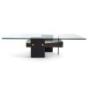 A Todo Andar III - Blue Mahoe Wood Low Center Table | Coffee Table in Tables by HERBEH WOOD. Item composed of wood and steel in contemporary style