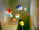 Cielo | Pendants by Illuminata Art Glass Design by Julie Conway. Item made of brass & glass compatible with minimalism and contemporary style