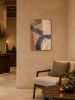 Vertical | Mixed Media in Paintings by PUGMATIK. Item made of canvas with paper works with contemporary & japandi style