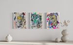 Beige Collage Art | Oil And Acrylic Painting in Paintings by NAMYOONSOOART. Item composed of canvas