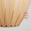 Geometric Wood Pendant Light: Modern Handmade Lamp Shade | Chandeliers by Traum - Wood Lighting. Item composed of wood in minimalism or contemporary style