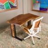 Freya's Fyre | Desk in Tables by Cline Originals. Item composed of walnut and steel in eclectic & maximalism or coastal style