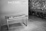 Light (gets in) Desk | Tables by stranger furniture | Descanso Gardens Visitor Center in La Cañada Flintridge. Item made of oak wood