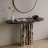 Marble & Steel Console Table — Reverie, Nitush Aroosh | Tables by Nitush Aroosh. Item composed of steel & marble compatible with contemporary and eclectic & maximalism style