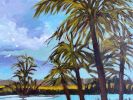 Afternoon Light - Tropical Landscape Painting on Canvas | Oil And Acrylic Painting in Paintings by Filomena Booth Fine Art. Item made of canvas