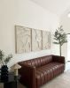 Brushed Plaster Painting, Dimensional Sculptural Artwork | Mixed Media by Blank Space Studios. Item made of wood works with contemporary & eclectic & maximalism style