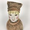 Lady in Knitted Jumper ceramic Sculpture | Sculptures by Jenny Chan. Item composed of ceramic