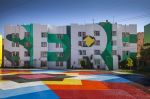 Nierika | Street Murals by +Boa Mistura | UNIDAD HABITACIONAL INFONAVIT ESTADIO A.C. in Guadalajara. Item composed of concrete & synthetic