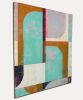 Circle in Circle mint 70-110 | Oil And Acrylic Painting in Paintings by Ronald Hunter. Item composed of canvas