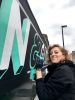 Sign painting | Signage by Laurène Boglio | Green and Glory in London. Item made of canvas & synthetic