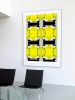 Yellow 0912 Set | Prints in Paintings by Petra Trimmel. Item composed of canvas and metal