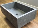 Farmhouse Concrete Vessel Sink | Countertop in Furniture by Wood and Stone Designs. Item composed of concrete