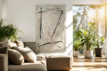 Echoes of Simplicity | Oil And Acrylic Painting in Paintings by Anastasiia Krykun. Item composed of canvas in contemporary style