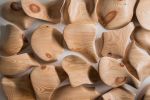 Wood Wall Sculpture | Wall Hangings by Ivars Design. Item composed of wood in minimalism or contemporary style
