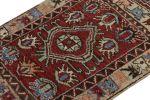 Rug & Kilim’s Antique Tribal rug in Red, Blue, Green & Black | Area Rug in Rugs by Rug and Kilim