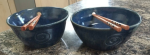 Handmade pottery noodle bowls | Dinnerware by Rosie Hay Ceramics. Item composed of stone